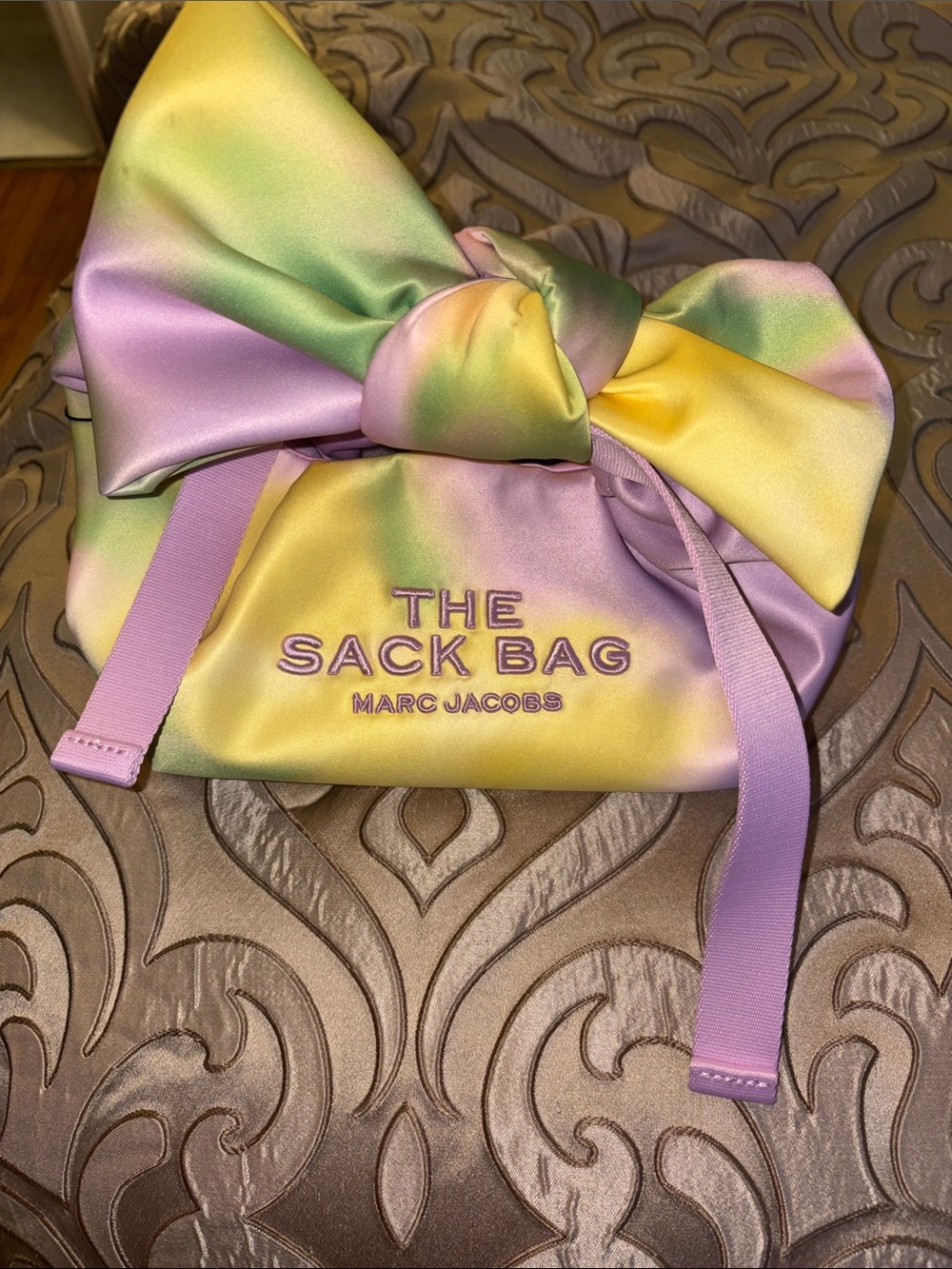 Marc Jacobs The Satin Mini Bow Sack Bag NWT